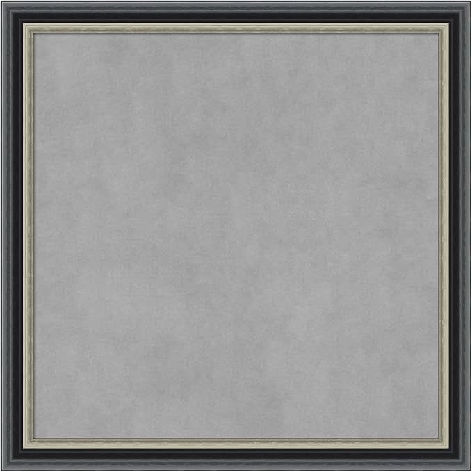 Amanti Art Black Framed Magnetic Board 23x23 Medium Vision Board by AmantiArt