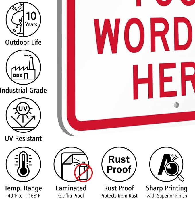 SmartSign 24 x 18 inch Custom “Reserved Parking” Metal Sign - Image 6