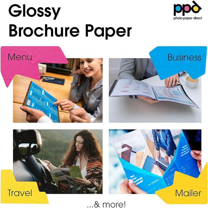 PPD Double Sided Photo Paper, Glossy Brochure Paper 8.5 x 11 - Image 7