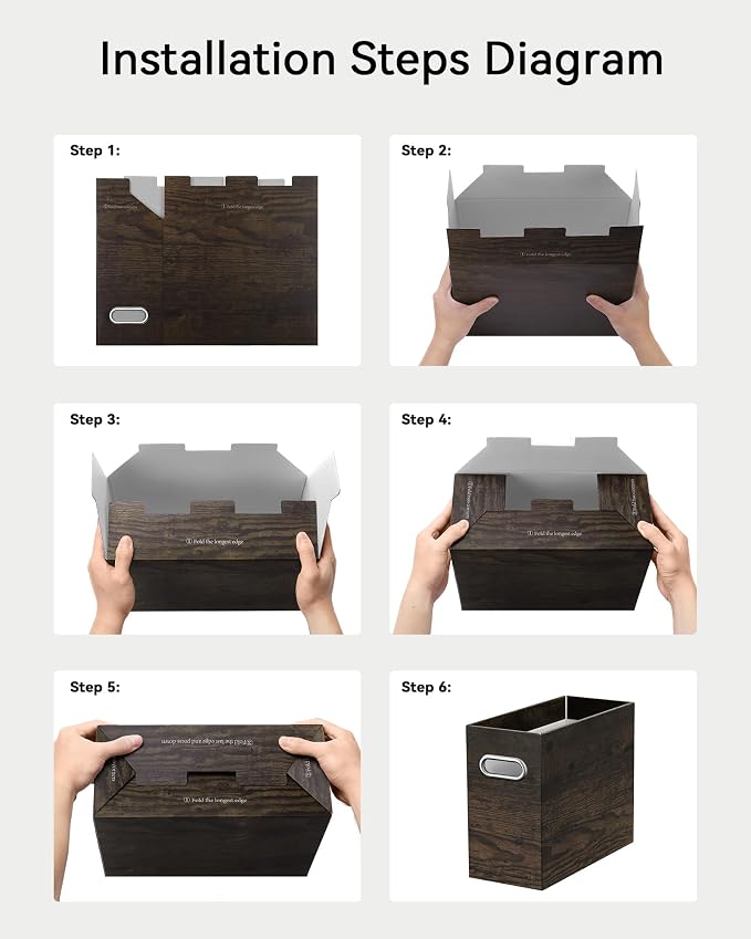 Oterri Cardboard File Organizer Box - Image 6