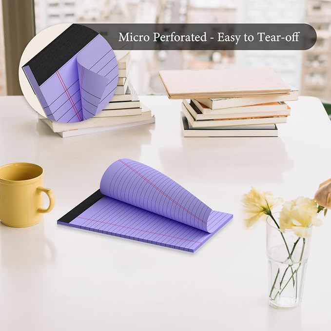 5 Pcs Note Pads 5 x 8 Inch Small Legal Pads 5 x 8 Colored Notepad 5 x 8 Micro - Image 3