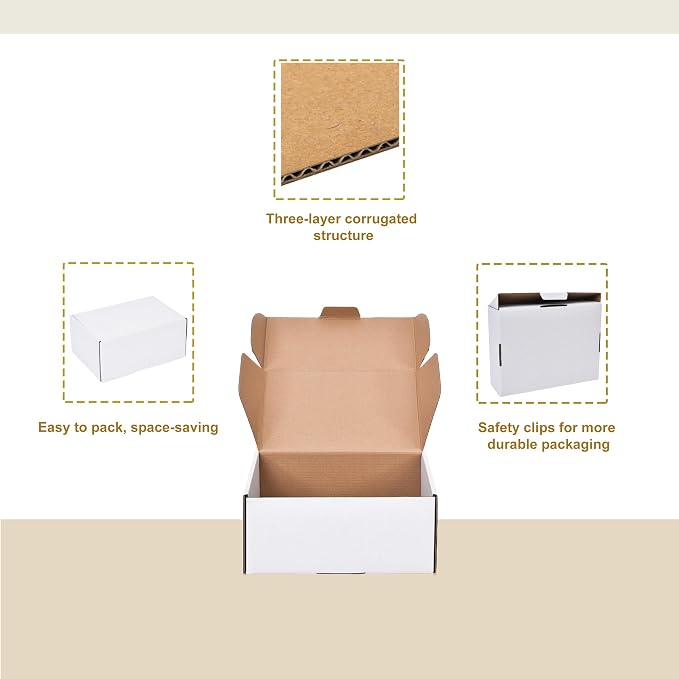 WINHPH 9x6x4 Inches Shipping Boxes Set of 15, Literature Mailer Box Packaging - Image 4
