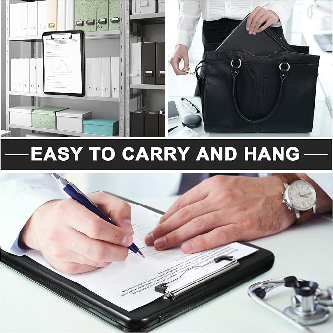 Geyee 24 Pcs Clipboard with Storage Plastic Foldable Nursing Clipboard Storage - Image 7