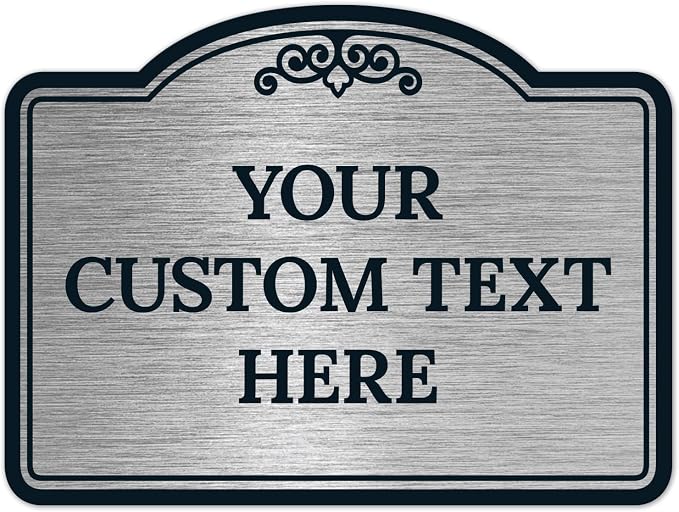 Custom Decorative Sign, Personalized Metal Sign by SigoSigns