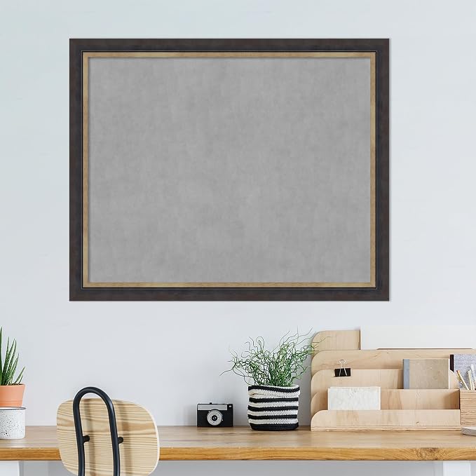 Amanti Art Black Framed Magnetic Board 37x45 X-Large Vision Board - Image 5