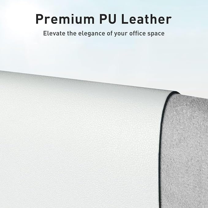 Aothia Faux Leather Desk Mat – Large Mouse Pad, Non-Slip PU Leather Blotter - Image 2