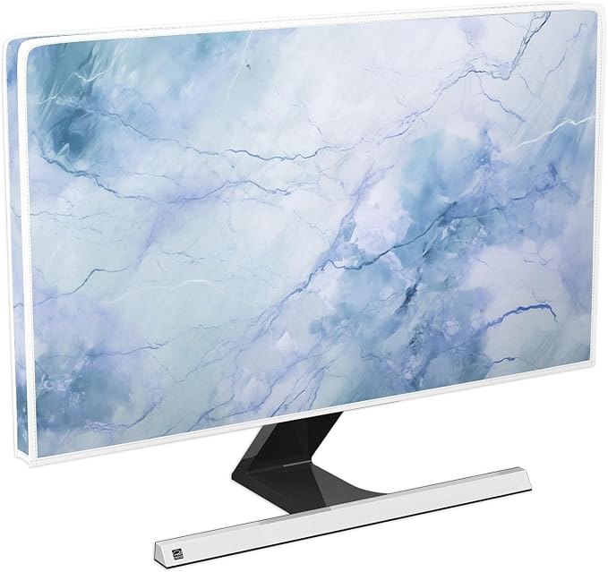 Baocicco Fashion Haze Blue Marble Screen TV Cover Cover 45, 48 Inch Waterproof by Baocicco