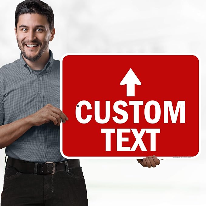 Custom Arrow, Custom Directional Sign, Up Arrow, 18x24 Inches, Rust Free .063 - Image 2