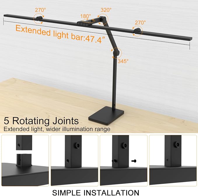 36W 3000LM Ultra Bright Architect Desk Lamp - Image 4