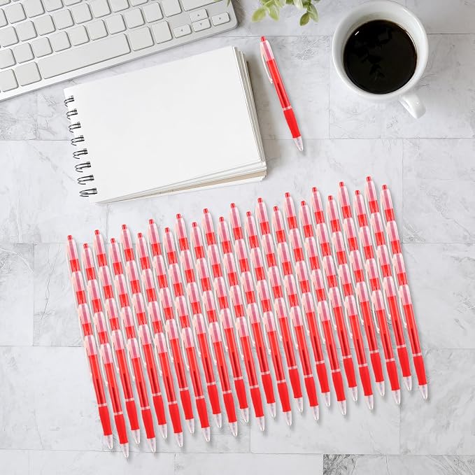 Aozora Retractable Pens Ballpoint Super Smooth Writing Pens Bulk 100 pack - Image 7