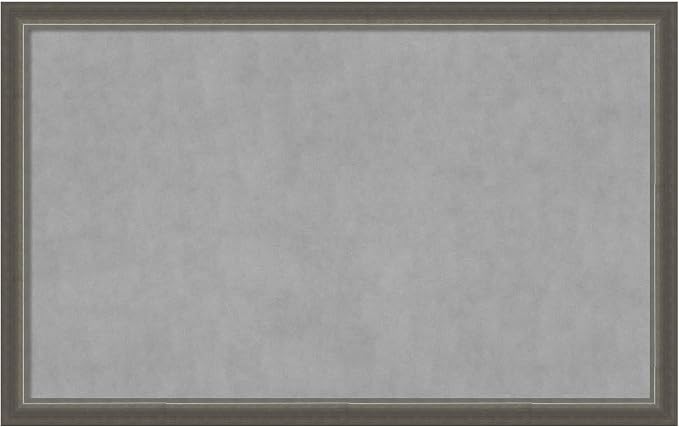 Amanti Art Silver Framed Magnetic Board 27x43 Large Vision Board by AmantiArt