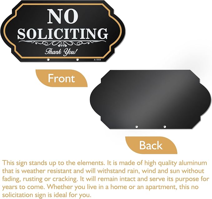 No Soliciting Sign for House - Image 7