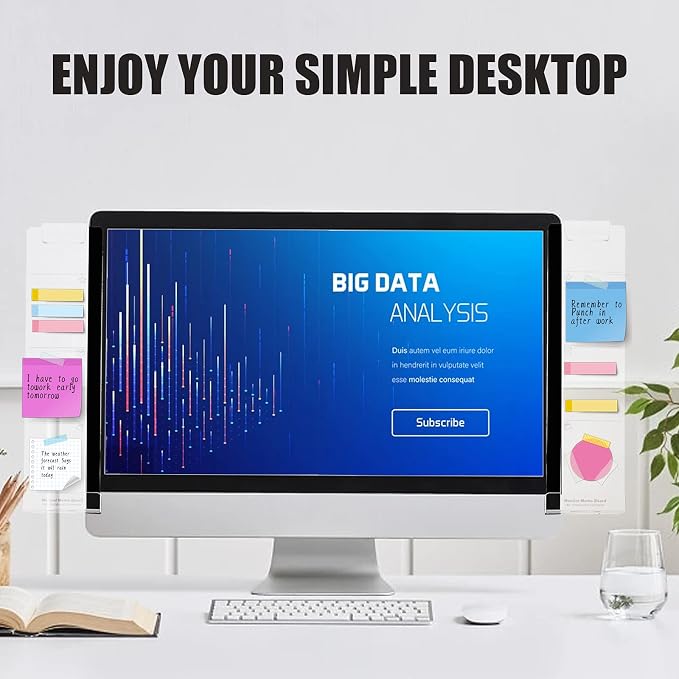 Office Desk Accessories 2pcs Multifunction Computer Monitor Memo Board - Image 2