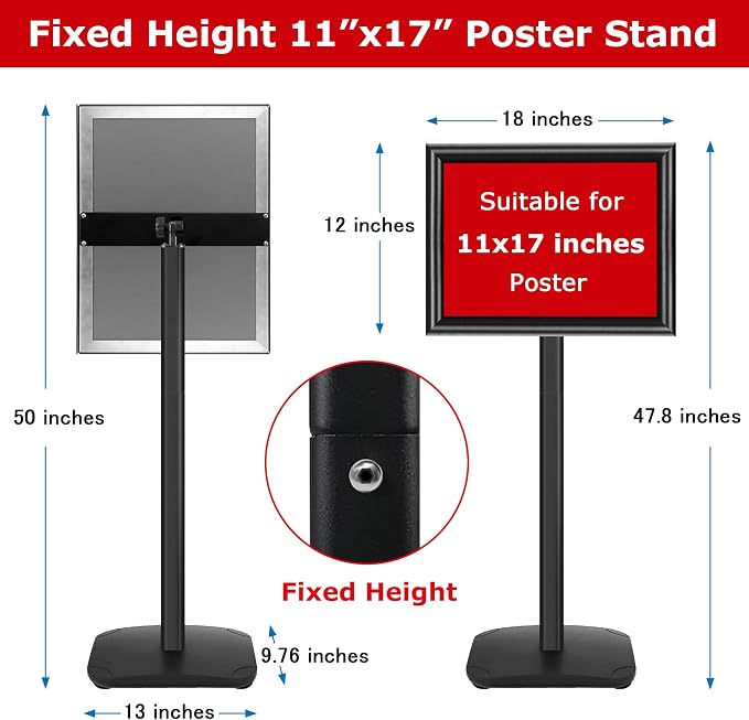 VAIIGO Heavy Duty Sign Holder Stand 11x17 Inch - Image 3