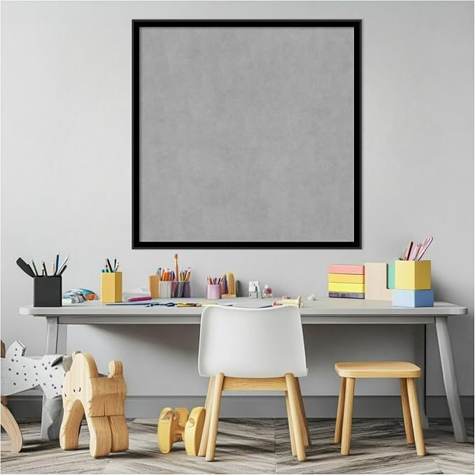 Amanti Art Black Framed Magnetic Board 25x25 Medium Vision Board - Image 5