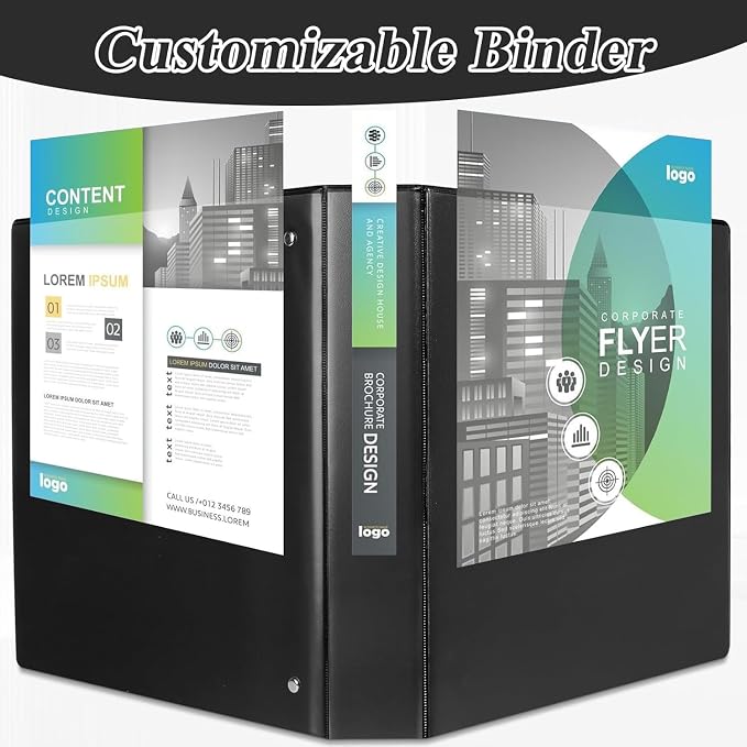 CIXILDTS 1.5-inch D Ring Binders, Fit US Letter Size Paper, 1-1/2" 3 Slant-D - Image 6