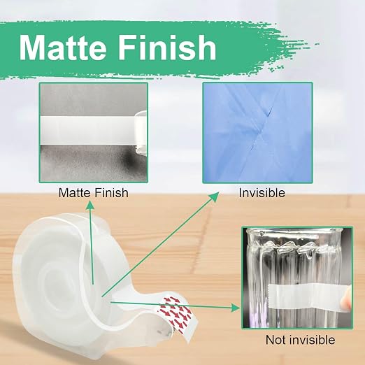 Bulk Tape clear, Invisible Tape, Matte Finish, 3/4 in x 650 in, 60 Rolls - Image 3