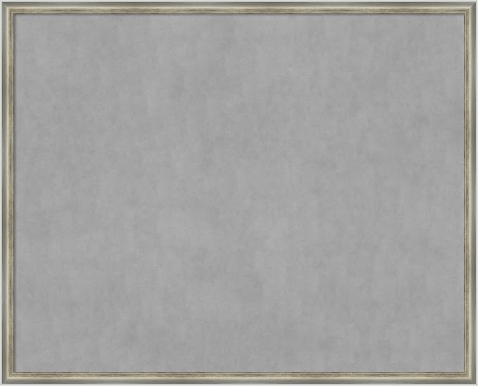 Amanti Art Silver Framed Magnetic Board 34x42 X-Large Vision Board by AmantiArt