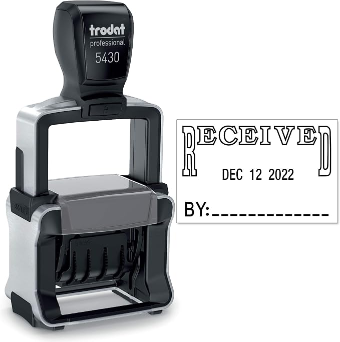 Trodat 5430 Professional Self-Inking Date Stamp by Maxmark