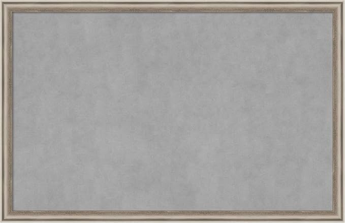 Amanti Art Silver Framed Magnetic Board 22x34 Large Vision Board by AmantiArt