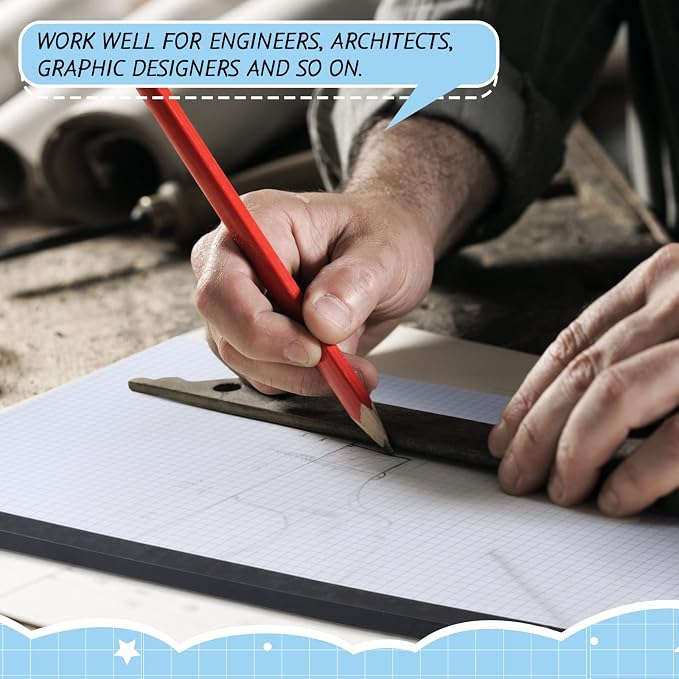 Fainne 3 Pcs Large Engineering Graph Paper Grid Graph Paper Pad Giant Drafting - Image 4
