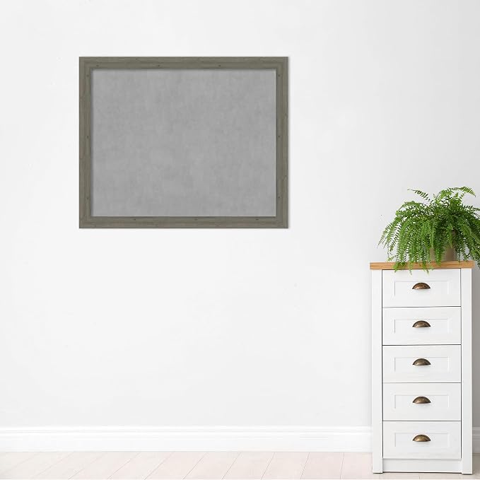 Amanti Art Grey Framed Magnetic Board 37x45 X-Large Vision Board - Image 5