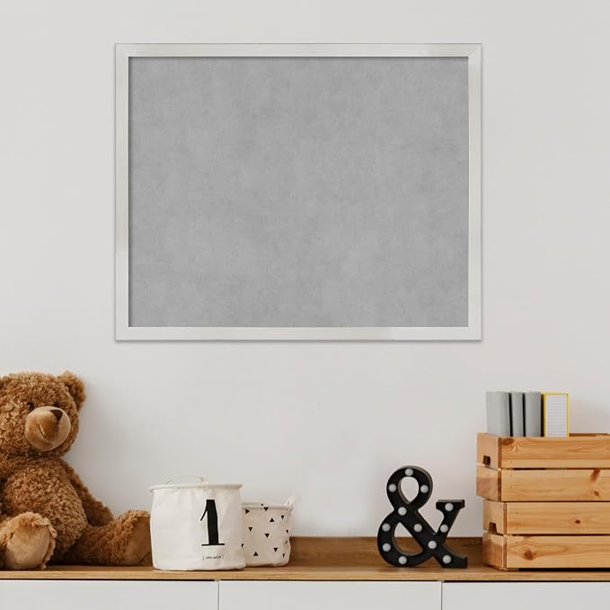 Amanti Art Silver Framed Magnetic Board 17x21 Small Vision Board - Image 5