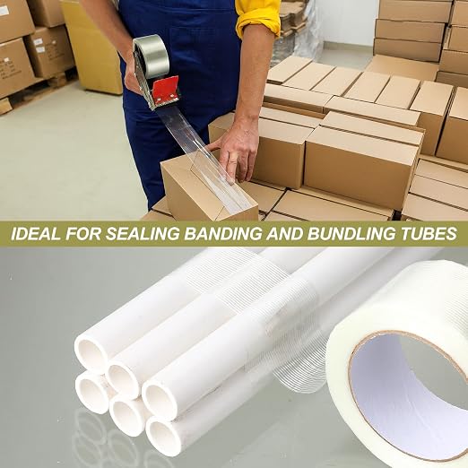 Treela 40 Rolls Strapping Tape 2 Inch X 60 Yards 5.5 Mil Fiberglass Filament - Image 6
