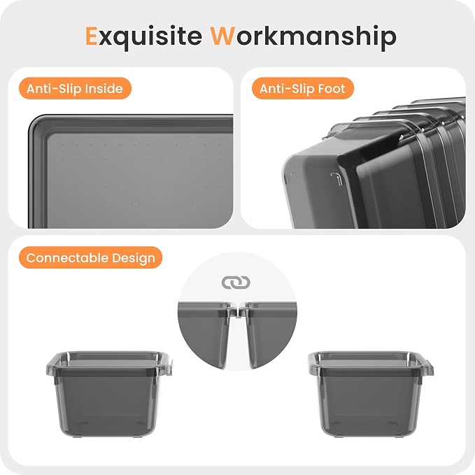 A-LuGei 【Military Grade】 Drawer Organizer, 【】 Clear Makeup organizer - Image 9