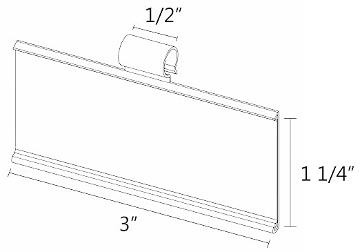 Plastic Label Holders 3" - Image 2