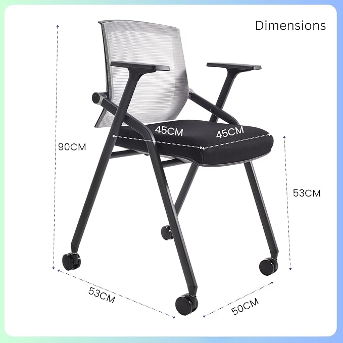 BLANEDUO, 10 Pack Foldable Office Chair - Image 2