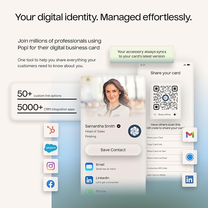 Popl Smart NFC Business Card - Image 4