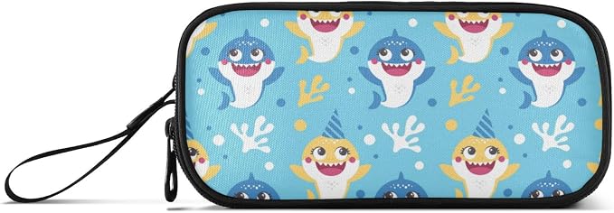 BOENLE Custom Cute Baby Shark Pencil Case Box Boys Girls Personalized Name - Image 8