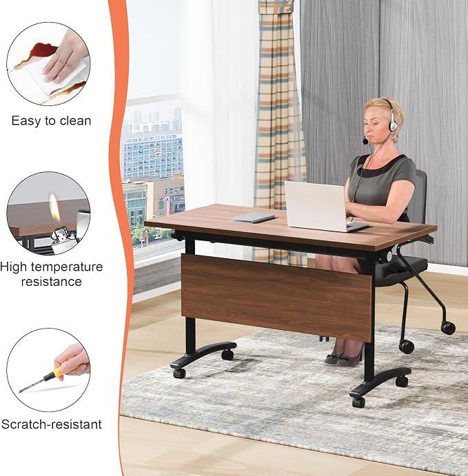 Conference Table, 55.1''Folding Conference Room Table - Image 7