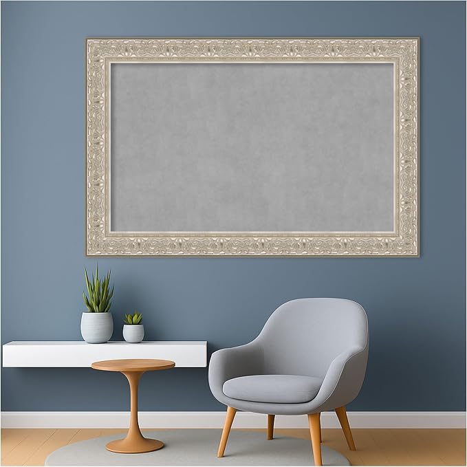Amanti Art Silver Framed Magnetic Board 31x47 Large Vision Board - Image 5