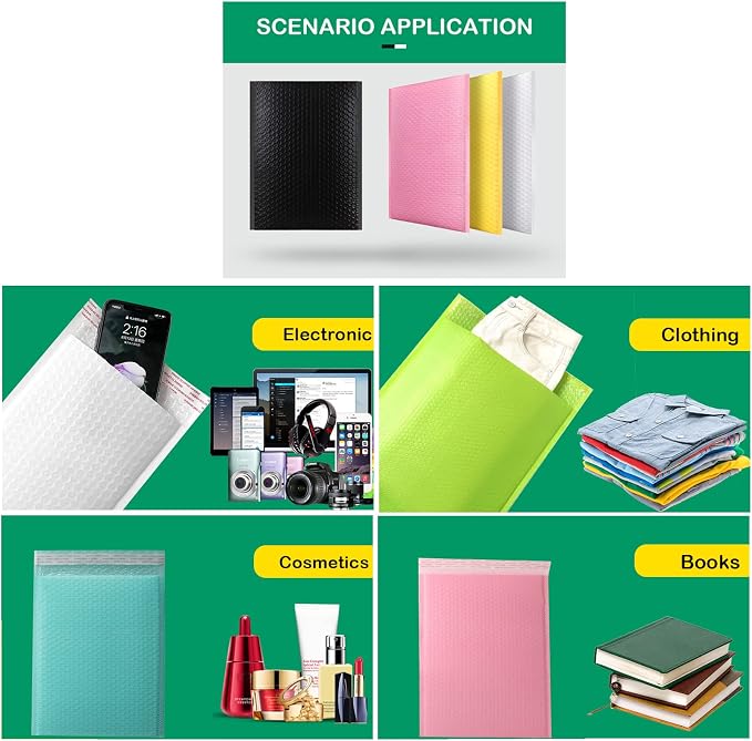 Bubble Mailers MEIANJU 13x10 inch Bubble Mailer Packaging Mailing Envelope Bags - Image 5