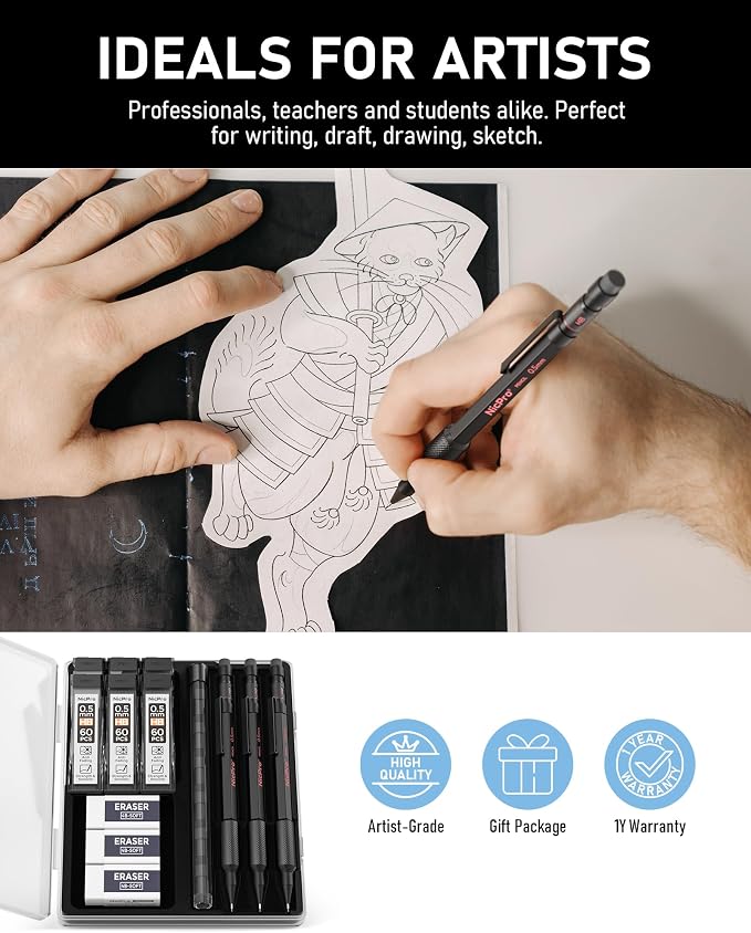 Nicpro 0.7 mm Mechanical Pencil Set - Image 7