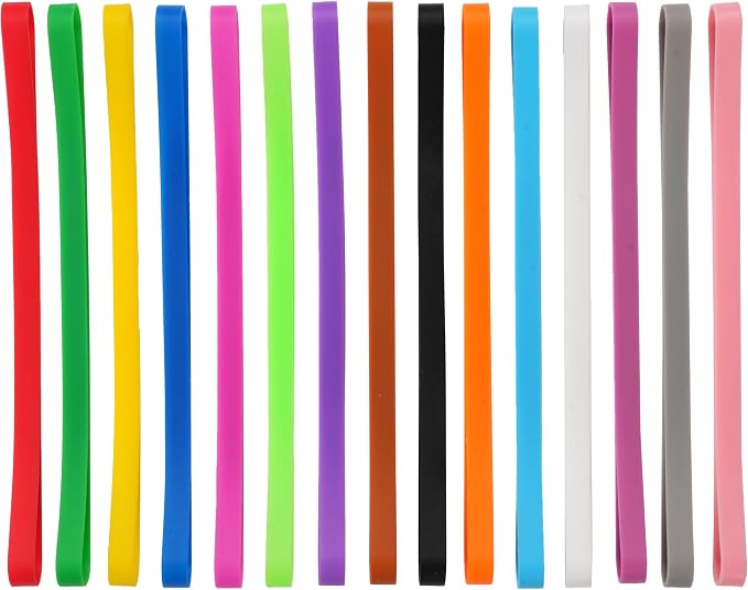 Rubber Bands Silicone 15 Pcs 5.5inch Elastic Bands - Image 4