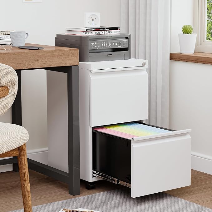BYNSOE 2 Drawers File Cabinet - Image 5