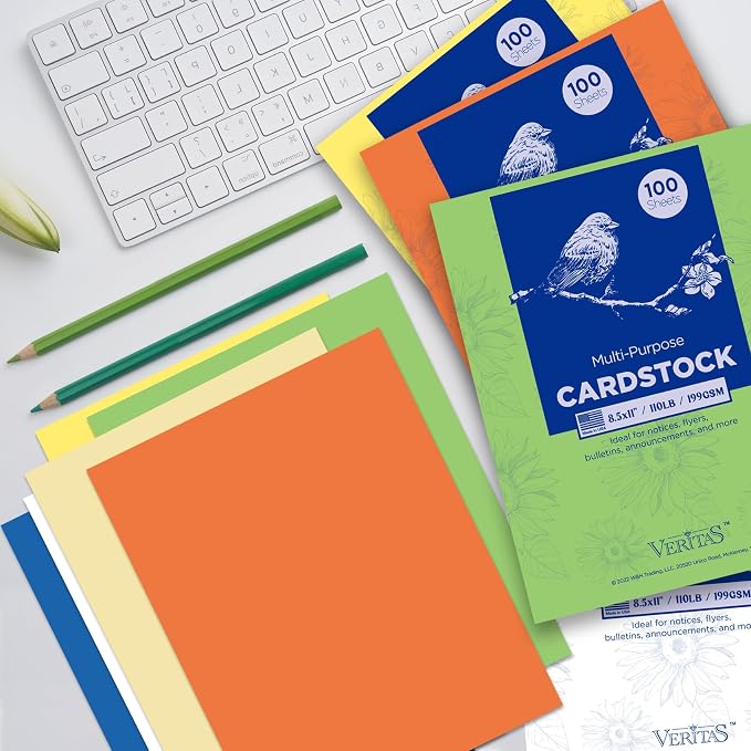 Cream Cardstock Paper, 110lb/199gsm Heavy Cardstock, Colored Multi-Purpose paper - Image 3