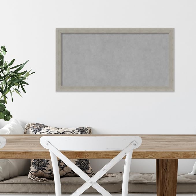 Amanti Art Grey Framed Magnetic Board 14x26 Small Vision Board - Image 5