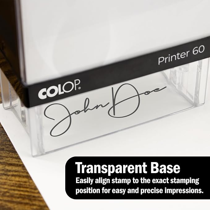 COLOP XXL Size Self Inking Custom Signature Stamp - Image 2