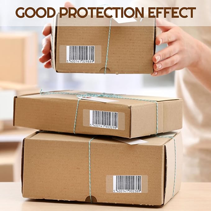 Zonon 500 Pcs Clear Labels Label Protector Clear Stickers Wafer Seals - Image 6