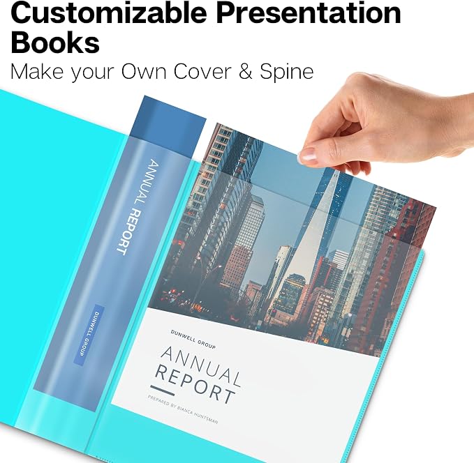 Dunwell Presentation Binder 48-Pocket, Displays 96 Pages, 8.5x11 Portfolio - Image 2