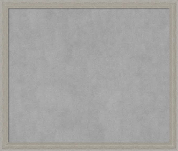 Amanti Art Grey Framed Magnetic Board 22x26 Medium Vision Board by AmantiArt