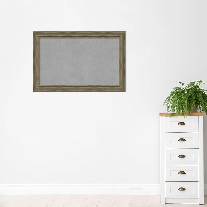Amanti Art Grey Framed Magnetic Board 30x46 Large Vision Board - Image 5