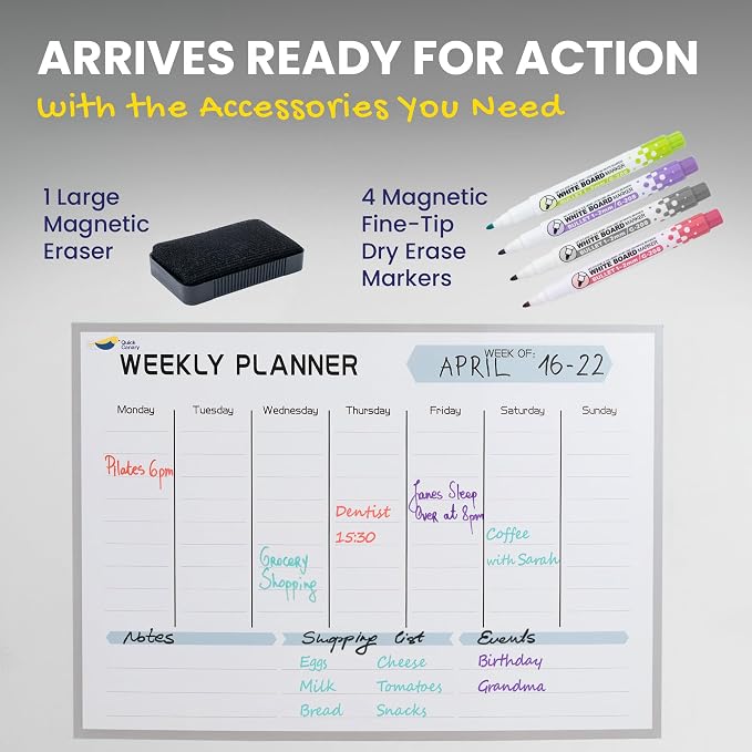 Magnetic Weekly Planner for Fridge - Image 8