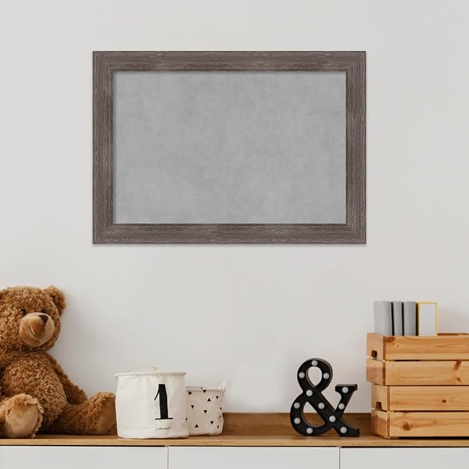Amanti Art Grey Framed Magnetic Board 15x21 Small Vision Board - Image 5