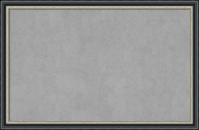 Amanti Art Black Framed Magnetic Board 23x35 Large Vision Board by AmantiArt