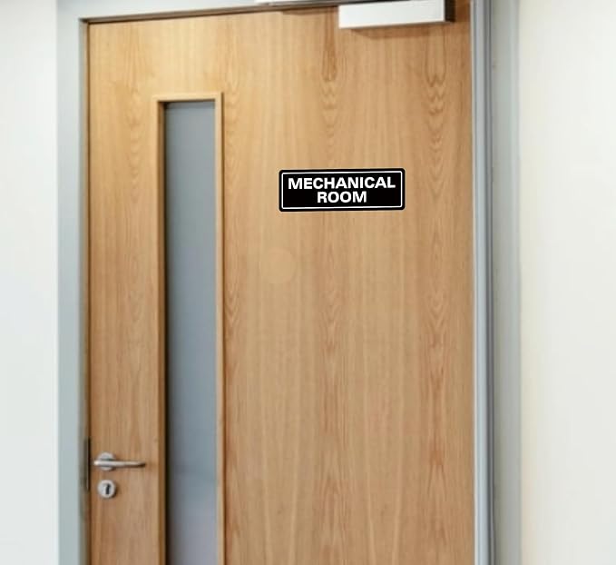 Mechanical Room Sign – Equipment Room Sign, Premium Durable Acrylic Material - Image 5